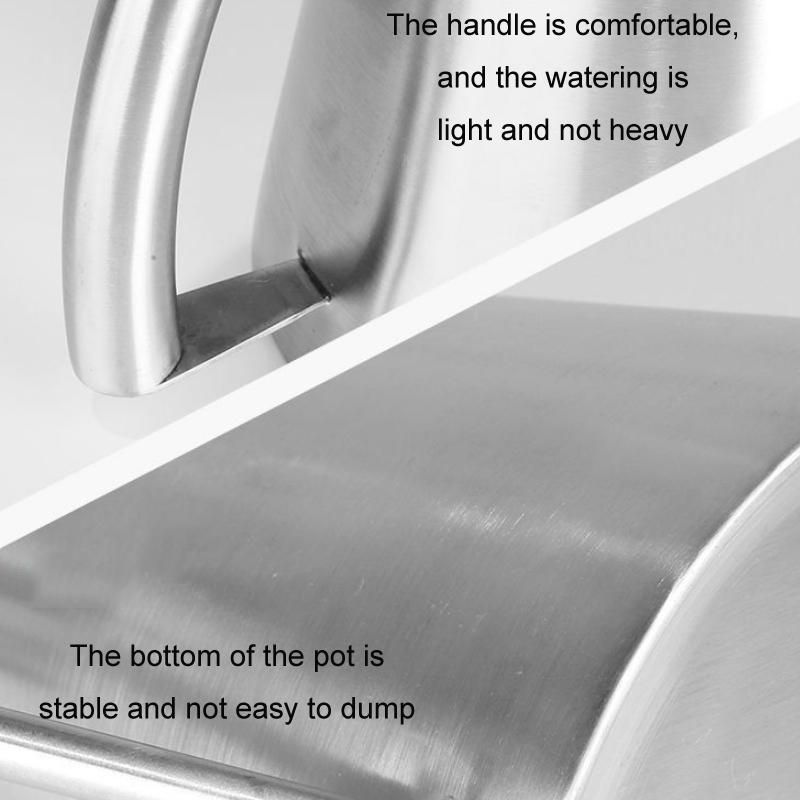 Precision Stainless Steel Long Spout Watering Can For Indoor Plants Lightweight 2