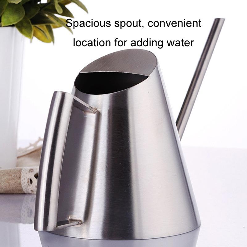 Precision Stainless Steel Long Spout Watering Can For Indoor Plants Lightweight 4