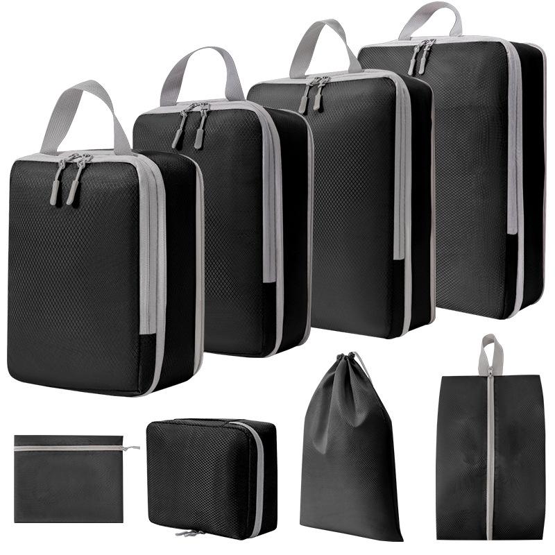 8 in 1 Compression Packing Cubes Set, Expandable Travel Organizer Bags for Smart Luggage Storage