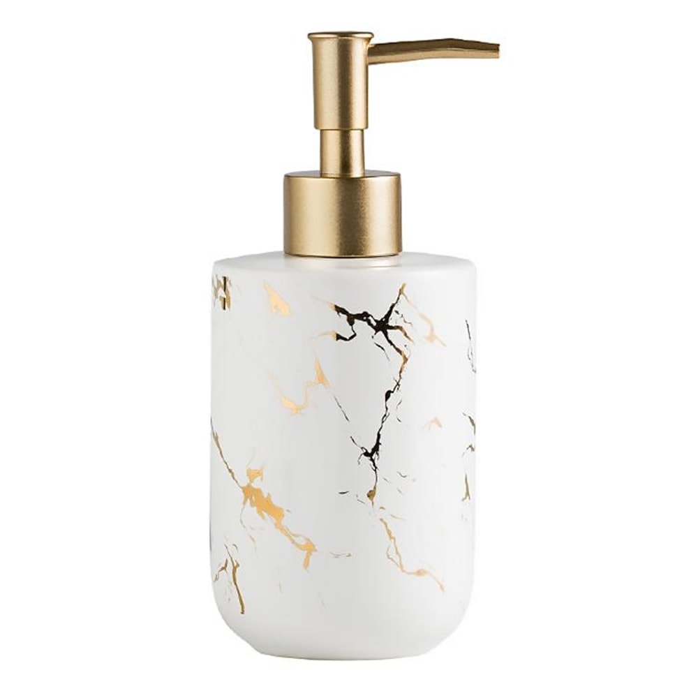 Ceramic Soap Dispenser Refillable Bathroom Shower Gel Bottle 5