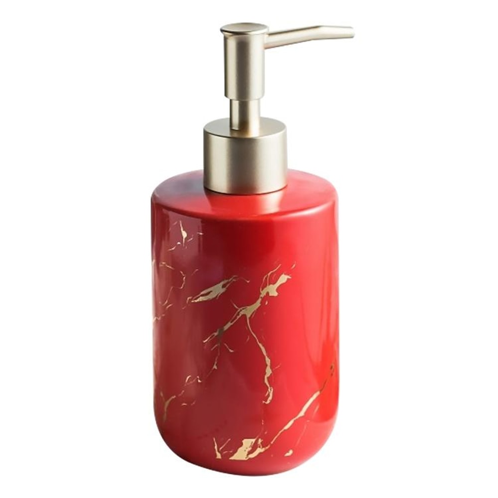 Ceramic Soap Dispenser Refillable Bathroom Shower Gel Bottle