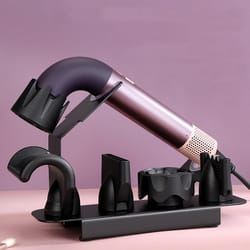dyson hair dryer stand with magnetic nozzle holder desktop organizer