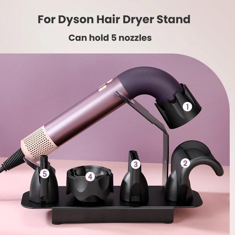 Dyson Hair Dryer Stand with Magnetic Nozzle Holder Desktop Organizer