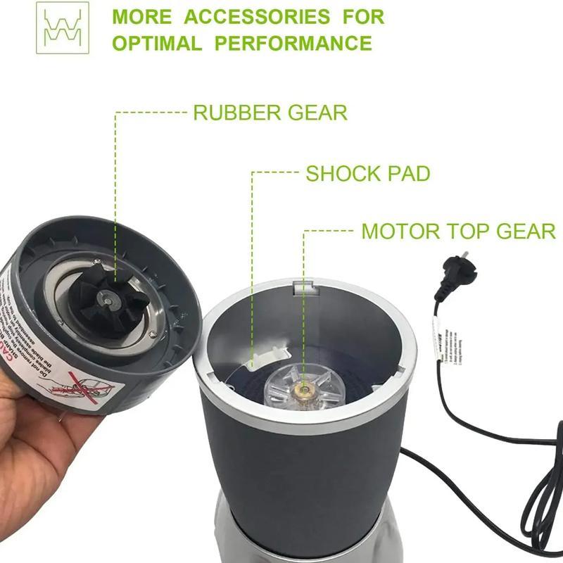 3PCS Nutribullet Replacement Gear Set For 600W 900W Blender Durable Rubber Drive Couplers 3