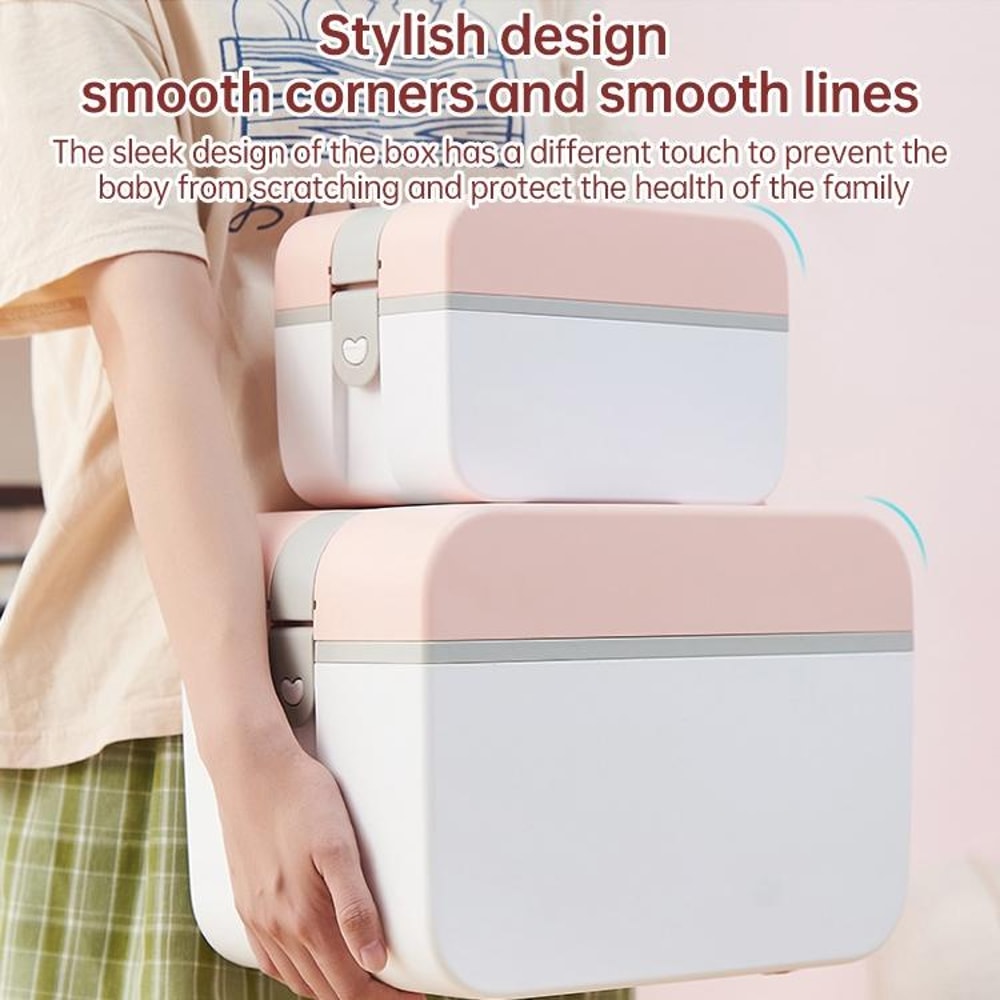 Double Layer Dustproof Medicine Storage Box First Aid Organizer & Emergency Medical Kit Case