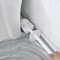 Long Handle Soft Bristle Toilet Brush with Holder Base Bathroom Cleaning Set White