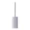 Long Handle Soft Bristle Toilet Brush with Holder Base Bathroom Cleaning Set White