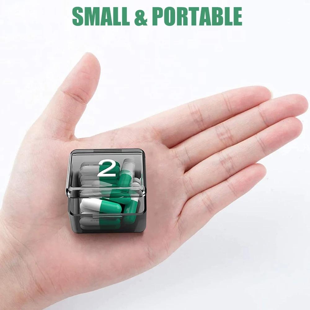 Monthly Pill Organizer 30 Day Pill Box Large Capacity Travel Medicine Case 5