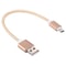Micro USB Cable Short Braided Charger Cord With Metal Head For Fast Sync And Travel 1