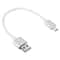Micro USB Cable Short Braided Charger Cord With Metal Head For Fast Sync And Travel 6