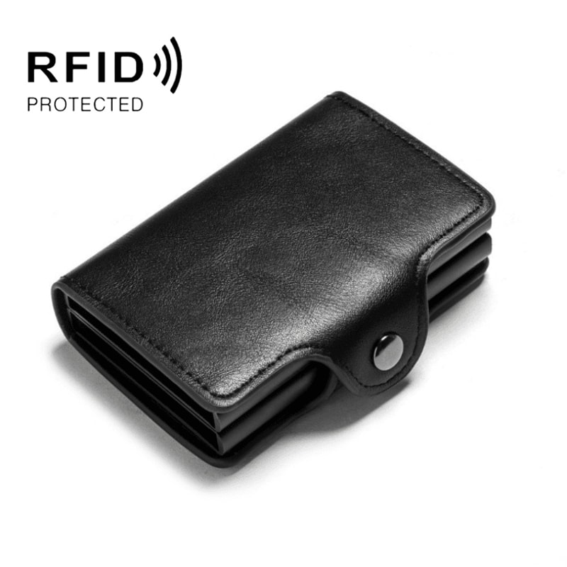 RFID Blocking Aluminum PopUp Card Holder Wallet Slim Metal Card Case 9