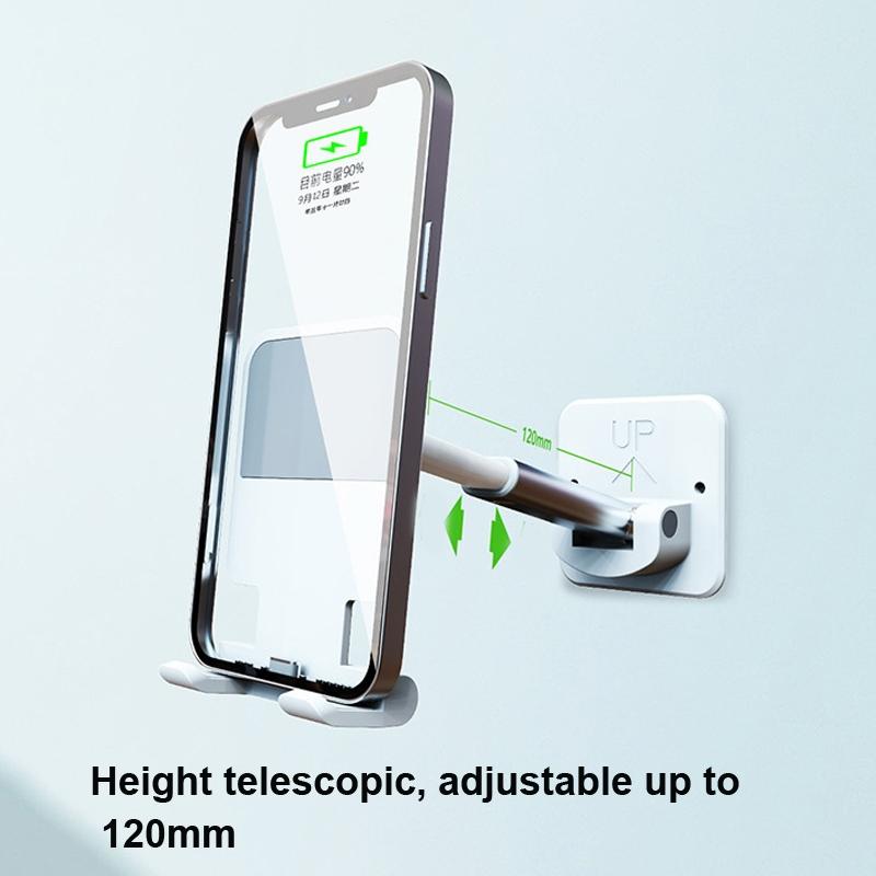 Self Adhesive Wall Mounted Phone Holder For Kitchen And Bathroom 2