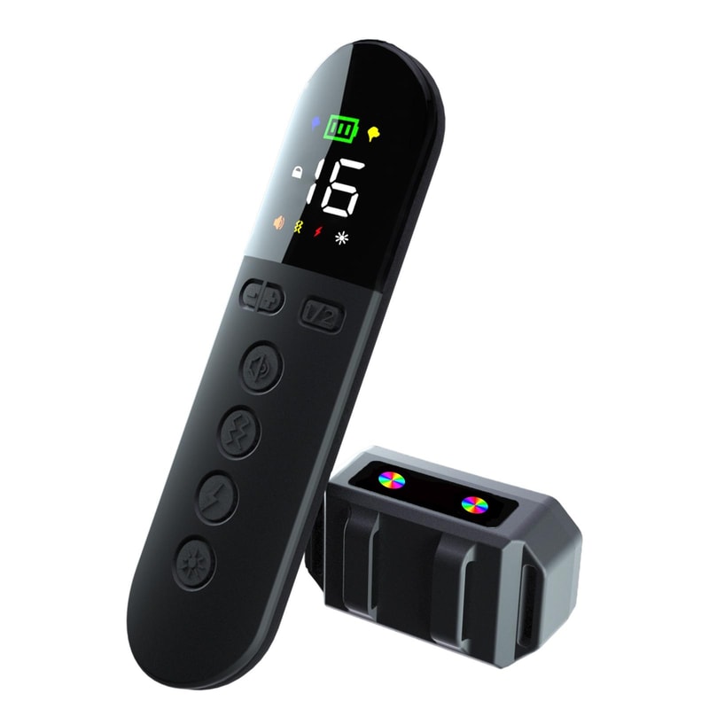 Ultrasonic Dog Repeller with UV Flashlight Portable Bark Control Device