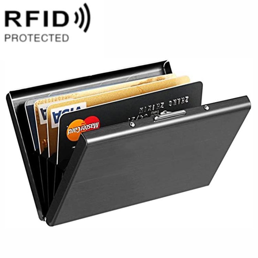 RFID Blocking Aluminum Business Card Holder Slim Multi Card Case Wallet 7