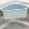 Triangle Kitchen Sink Drain Rack Suction Cup Vegetable Organizer Basket