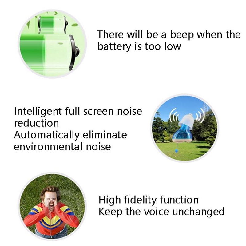 Digital Hearing Aid Amplifier with Smart Noise Reduction for Clear Natural Sound