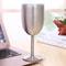 Insulated Wine Tumbler Stainless Steel Wine Cup Vacuum Goblet With Lid 10