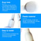 High Pressure Round Handheld Shower Head Water Saving Bathroom Sprayer 4