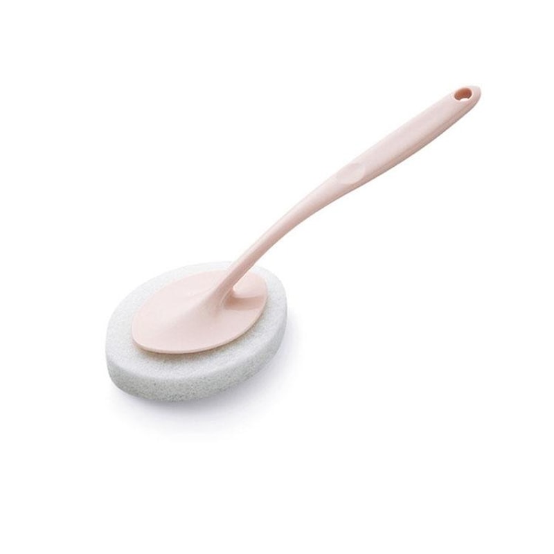 Long Handle Bathroom Sponge Brush For Tile Tub Floor Cleaning 3
