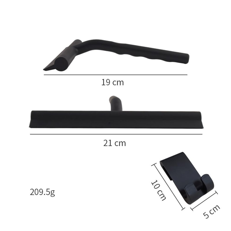 Silicone Shower Squeegee For Car Glass Windows Mirrors And Bathroom Cleaning 2
