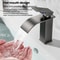 Waterfall Bathroom Faucet Stainless Steel Hot Cold Mixer Tap For Sink Basin 1