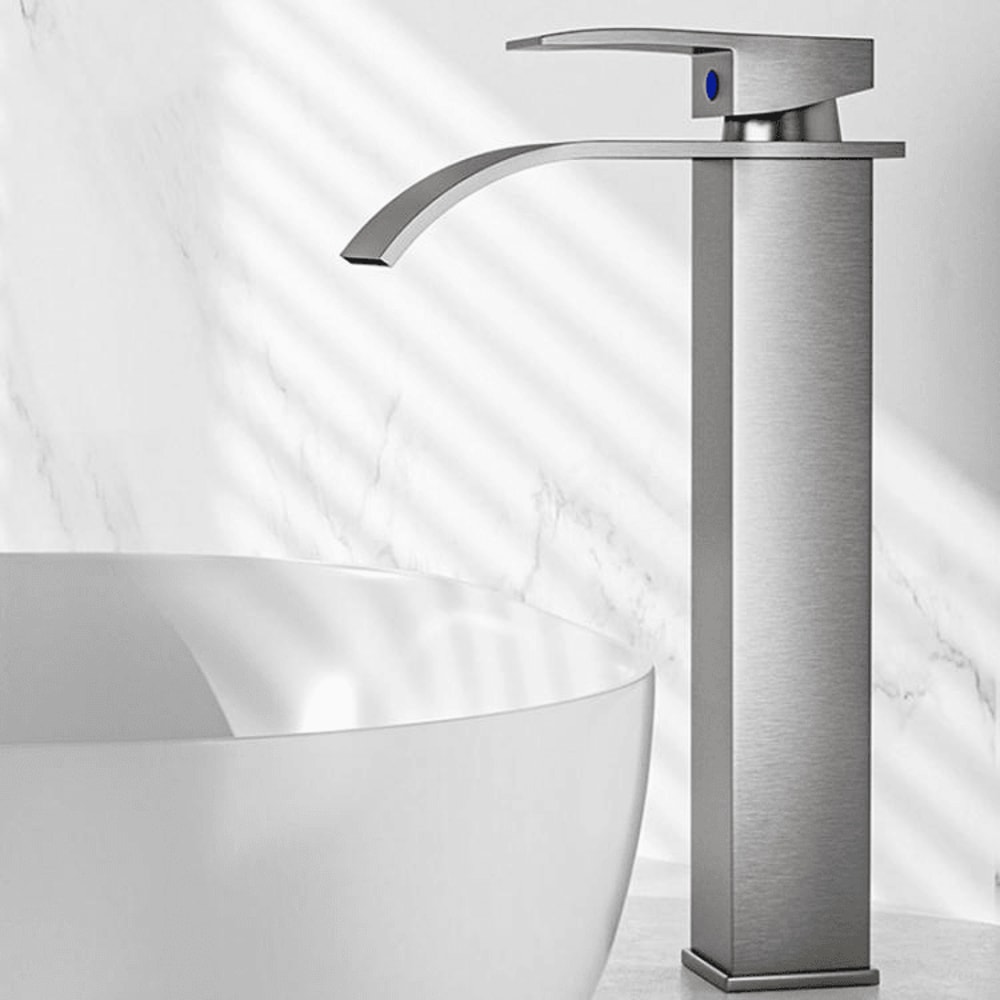 Waterfall Bathroom Faucet Stainless Steel Hot Cold Mixer Tap For Sink Basin 10
