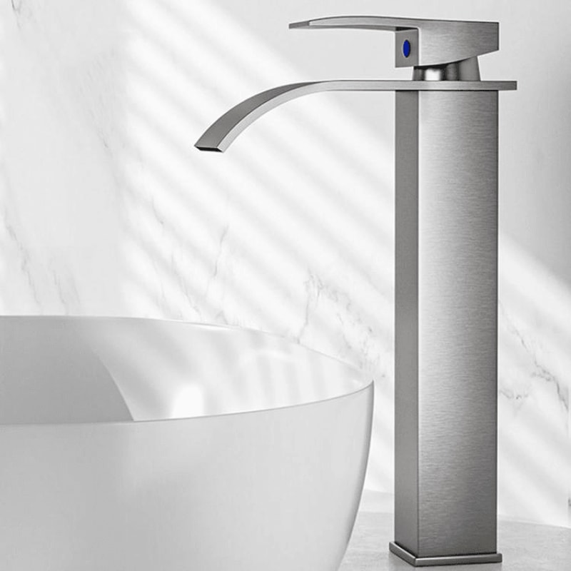 Waterfall Bathroom Faucet Stainless Steel Hot Cold Mixer Tap For Sink Basin 10