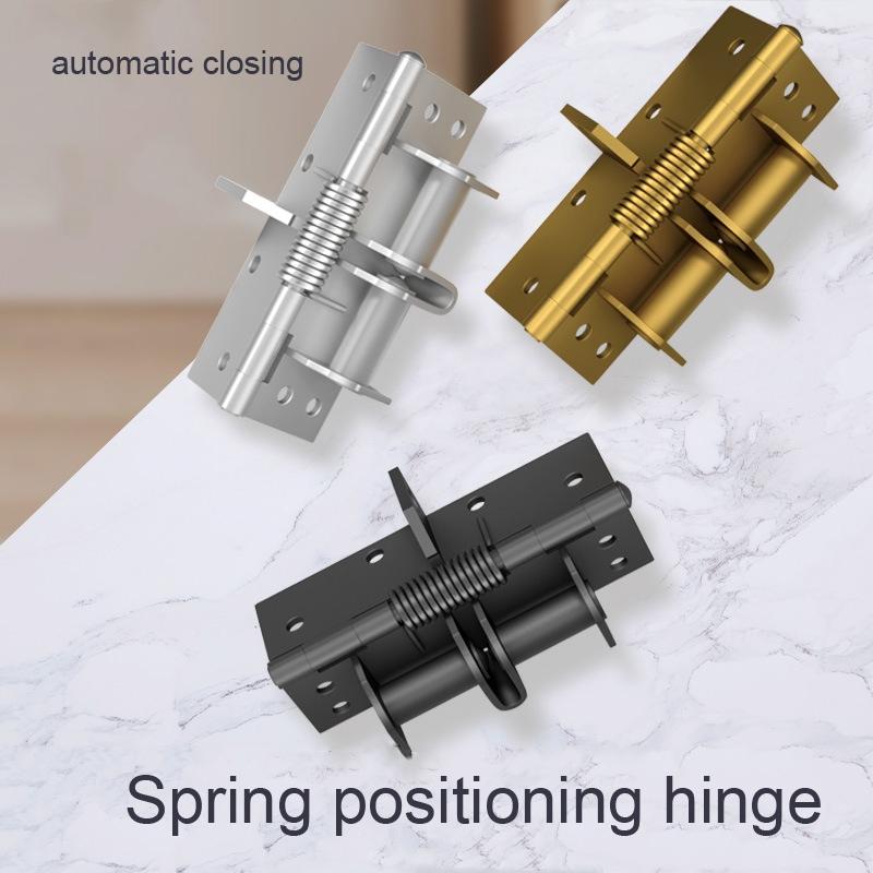 4 Inch Automatic Door Closer Hinge Multifunction Soft Close Door Stopper 1