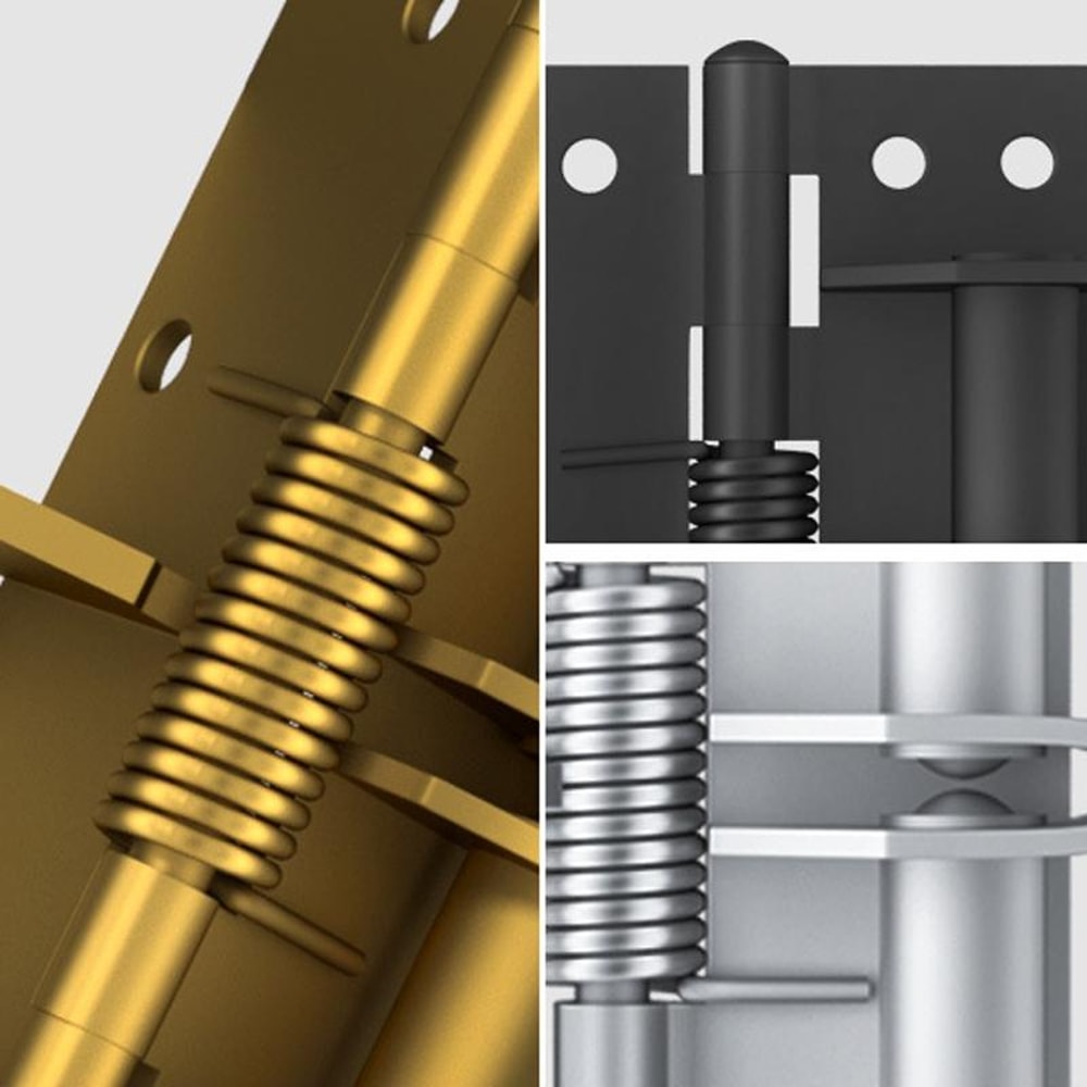 4 Inch Automatic Door Closer Hinge Multifunction Soft Close Door Stopper 3