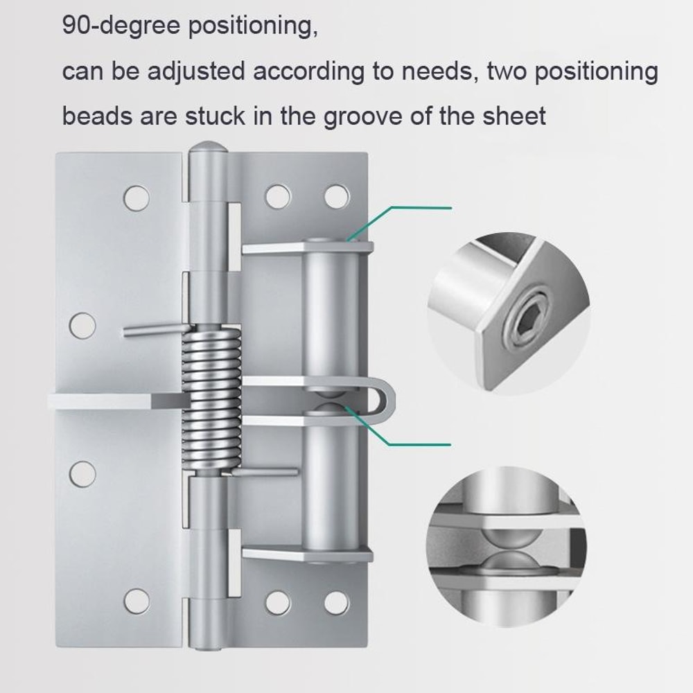 4 Inch Automatic Door Closer Hinge Multifunction Soft Close Door Stopper 5