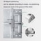4 Inch Automatic Door Closer Hinge Multifunction Soft Close Door Stopper 5