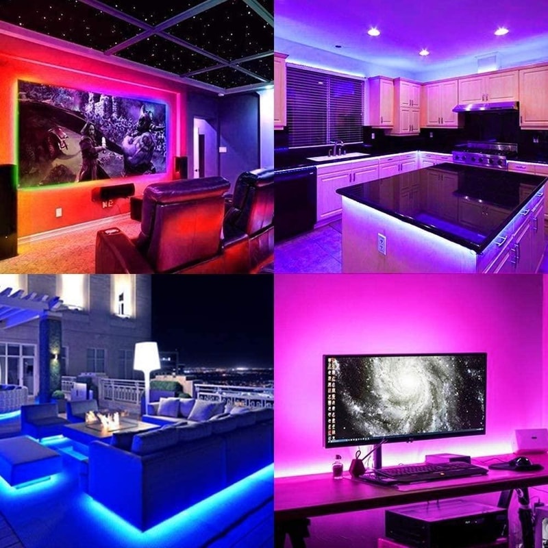 Smart WiFi RGB LED Strip Controller With App Remote Music Sync And Alexa Voice Control 1