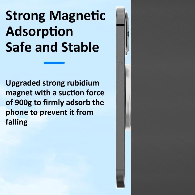 Magnetic Phone Holder Wall Mount Adhesive Hands Free Phone Stand 2