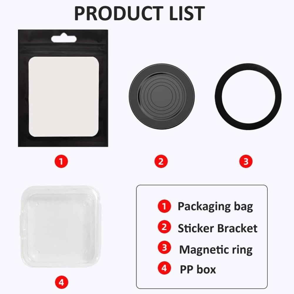 Magnetic Phone Holder Wall Mount Adhesive Hands Free Phone Stand 8