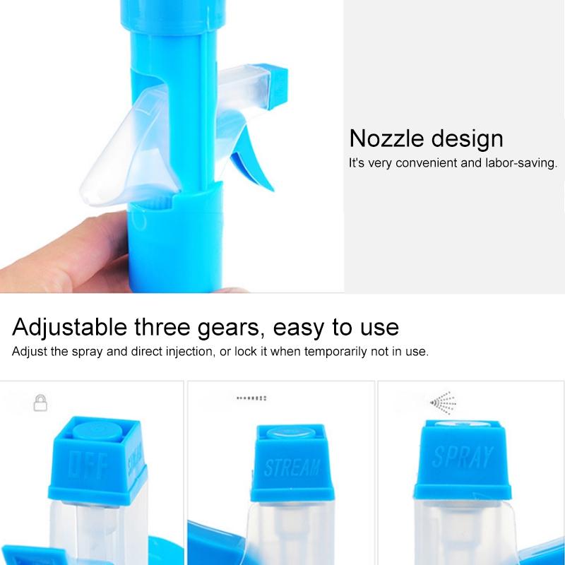 Multi-Functional Spray Window Cleaner with Double-Sided Glass Scraper & Squeegee Brush