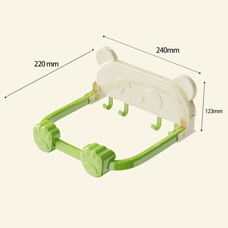 Foldable Suction Cup Basin Rack No Drill Bathroom Shelf 8