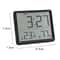 Magnetic Digital Clock With Temperature Humidity Display Wall Mount LCD Alarm Clock 2