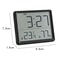 Magnetic Digital Clock With Temperature Humidity Display Wall Mount LCD Alarm Clock 2