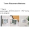 Magnetic Digital Clock With Temperature Humidity Display Wall Mount LCD Alarm Clock 4