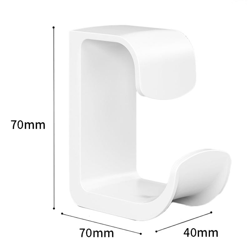 No Drill Bathroom Shelf Set Wall Mounted Storage Rack Adhesive Organizer 2