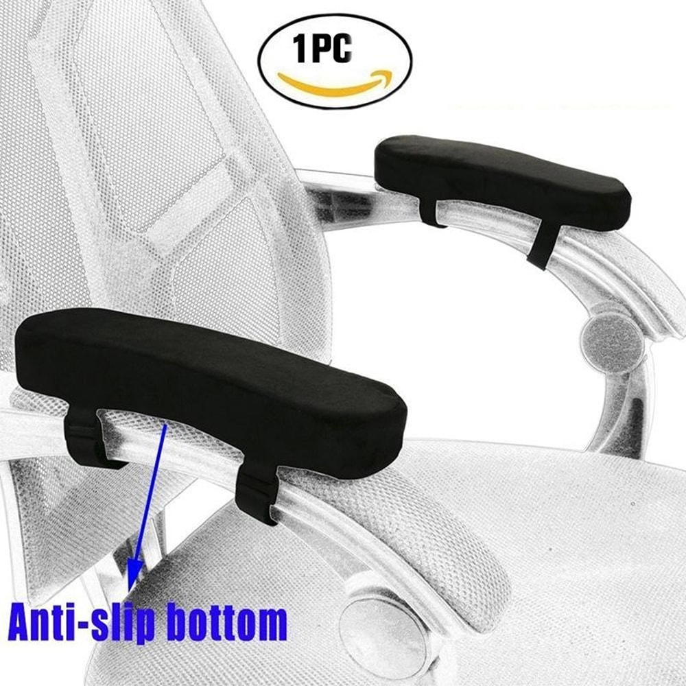 Ergonomic Memory Foam Armrest Pads for Office Chair Support