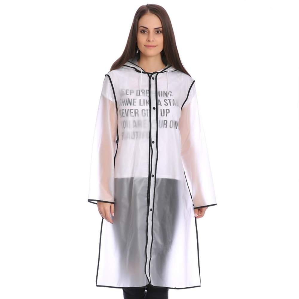 waterproof rain poncho, EVA raincoat, transparent poncho, outdoor rain cover, reusable rain poncho