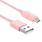 LED Micro USB Cable With Indicator Light Bobbin Storage Case 1M Fast Charging Data Sync Cord 3