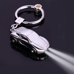 metal car shape decorative keychain holderrandom color delivery