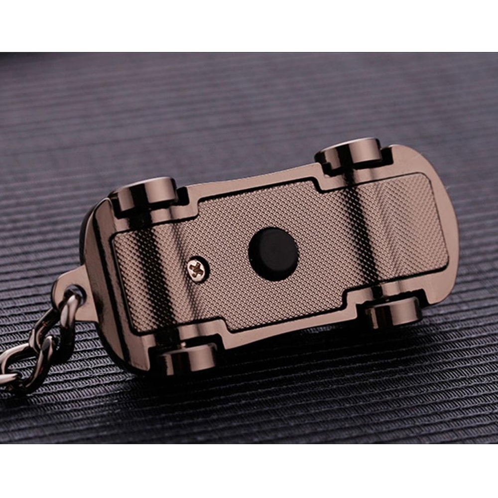 Metal Car Shape Decorative Keychain HolderRandom Color Delivery