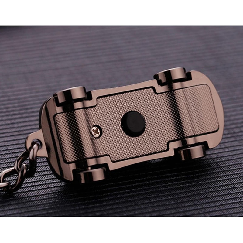 Metal Car Shape Decorative Keychain HolderRandom Color Delivery