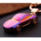 Metal Car Shape Decorative Keychain HolderRandom Color Delivery