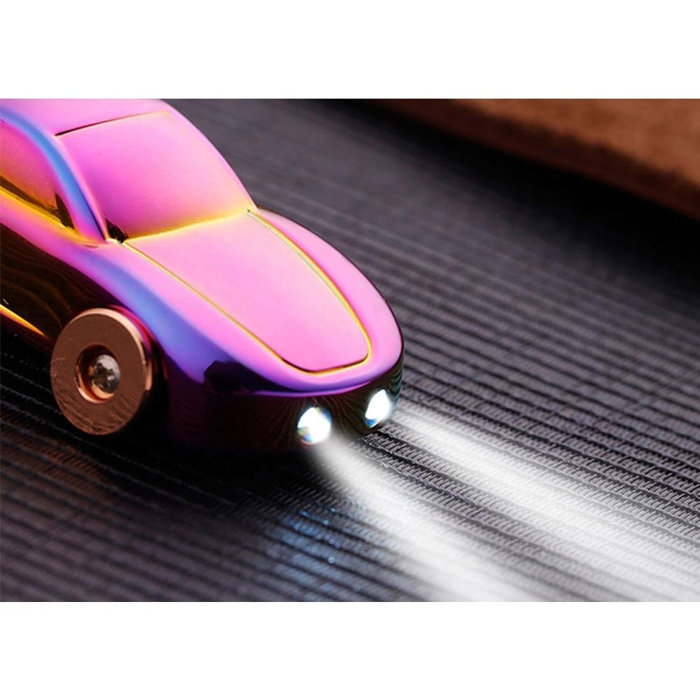 Metal Car Shape Decorative Keychain HolderRandom Color Delivery