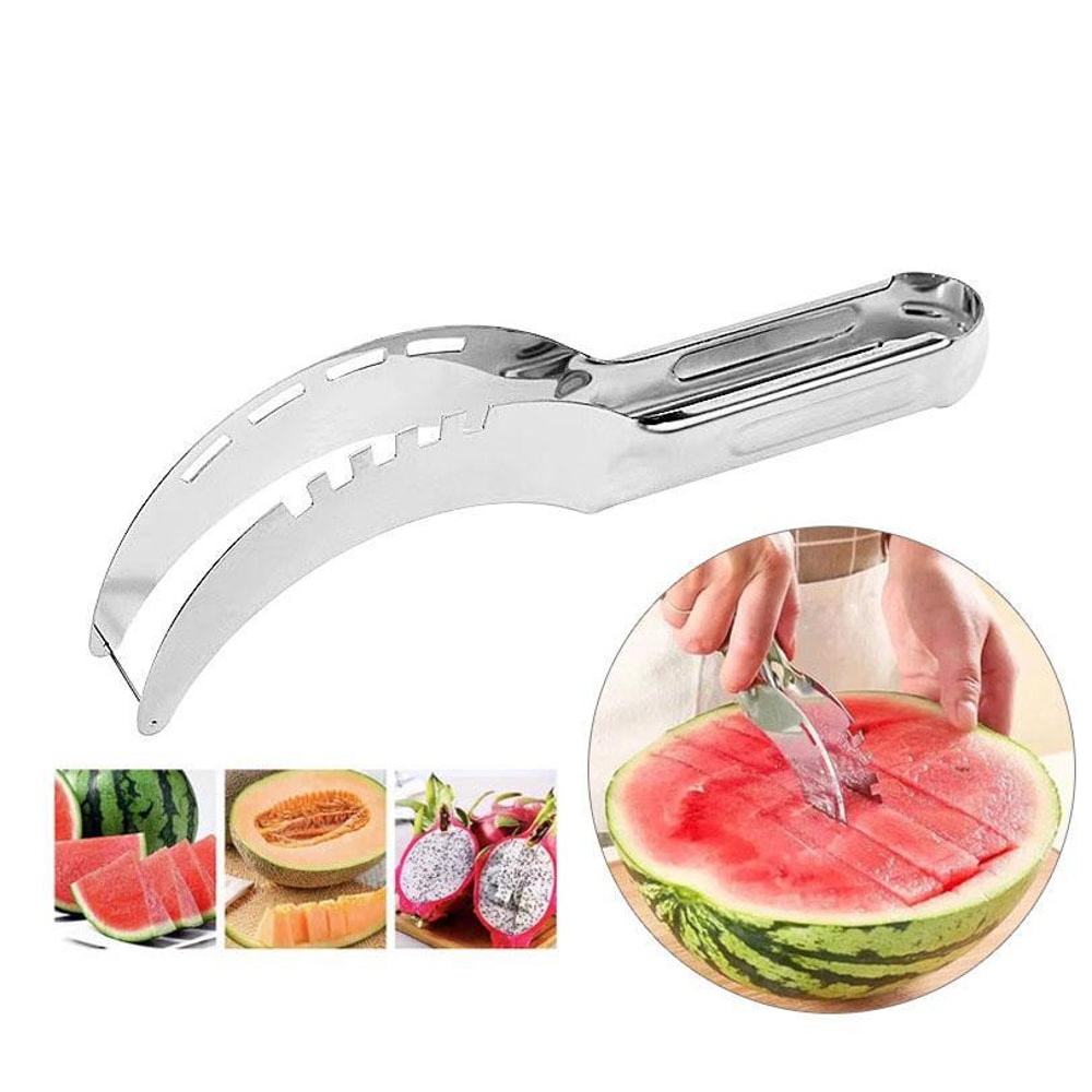 Thickened Stainless Steel Watermelon Slicer and Melon Cutter