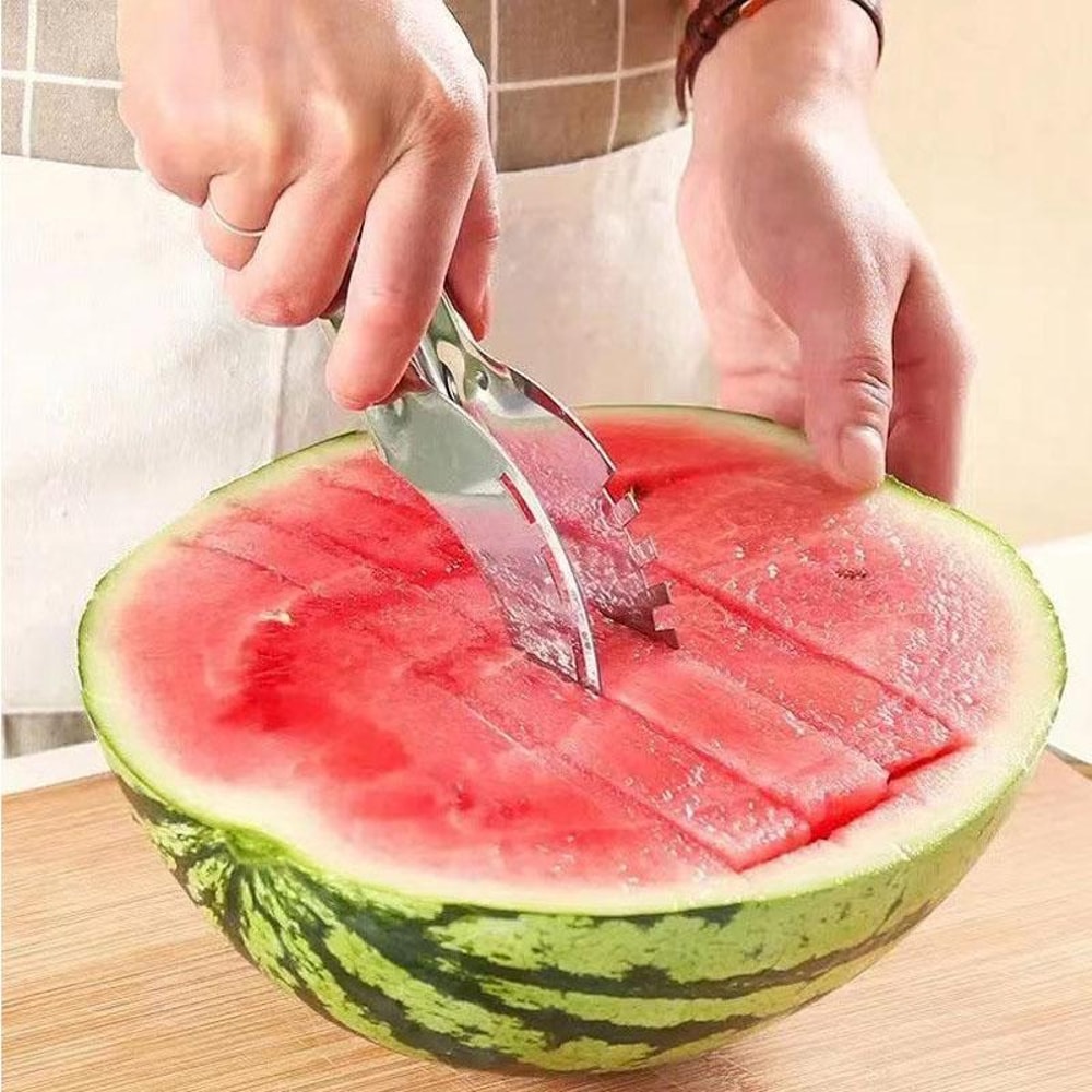 Thickened Stainless Steel Watermelon Slicer and Melon Cutter